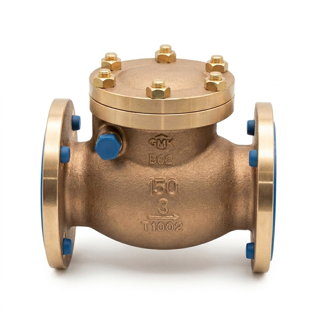 Bronze Swing Check Valve for Industrial Pipeline Backflow Prevention