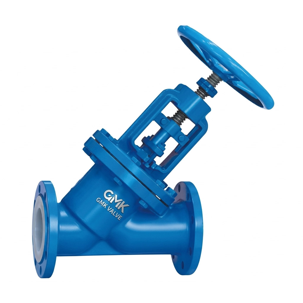 PTFE Lined Globe Valve for Corrosive Chemical Applications