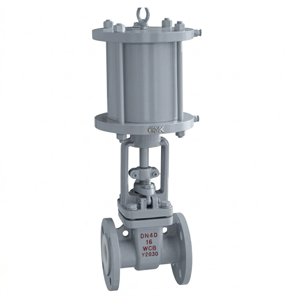 Pneumatic PTFE Lined Control Valve with corrosion resistant PTFE lining