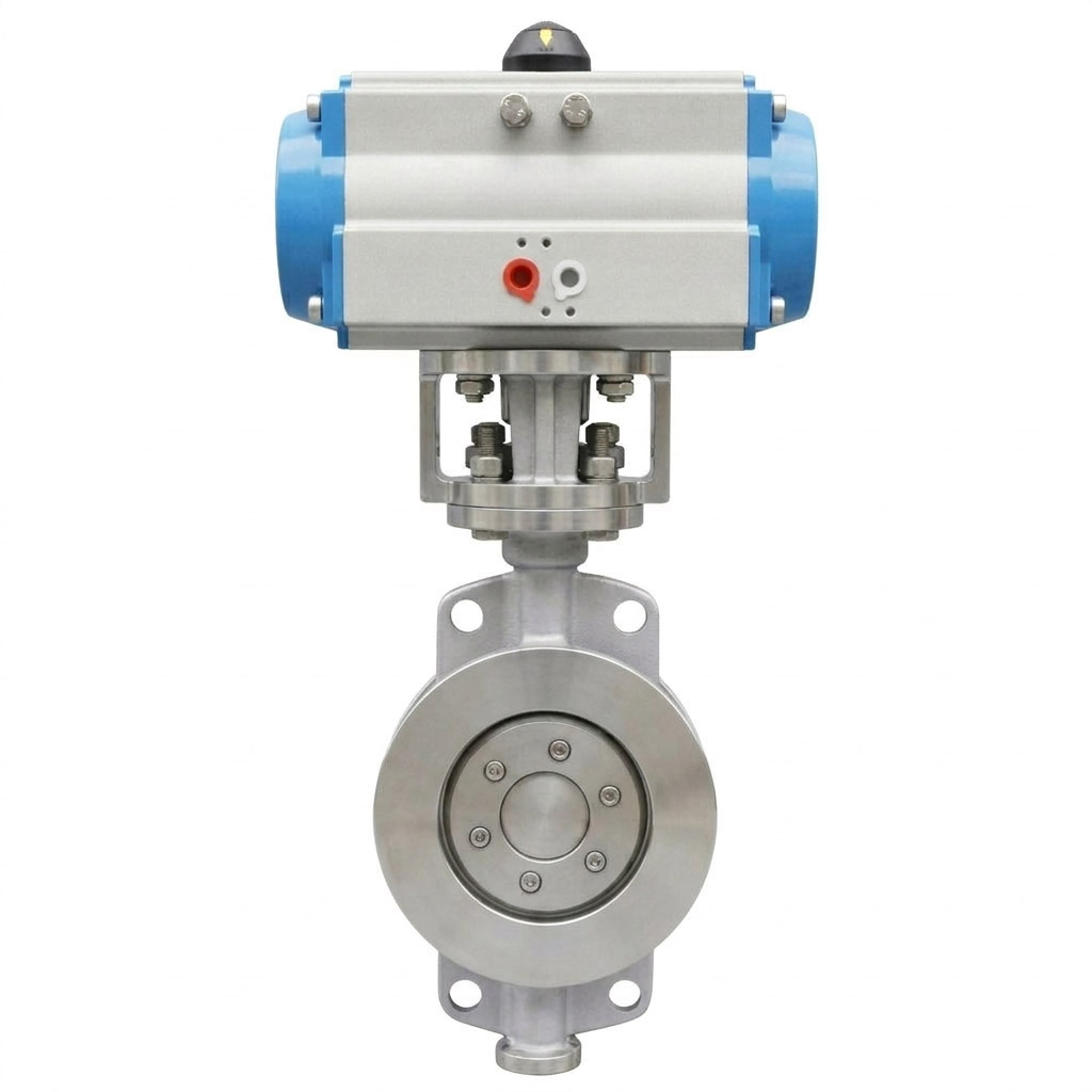 Pneumatic Actuated Triple Offset Butterfly Valve for industrial flow control and reliable shut-off