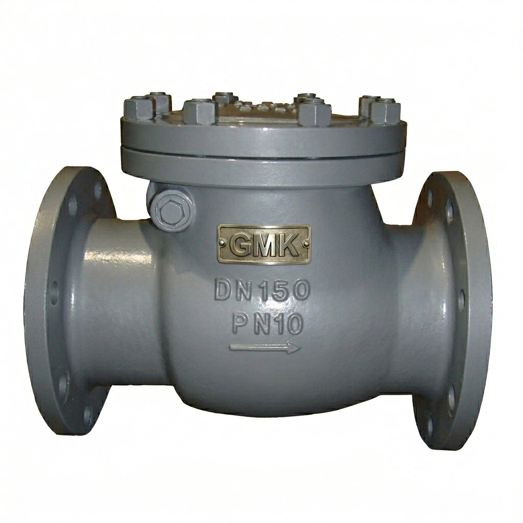 DIN Flanged Swing Check Valve for industrial pipeline backflow prevention