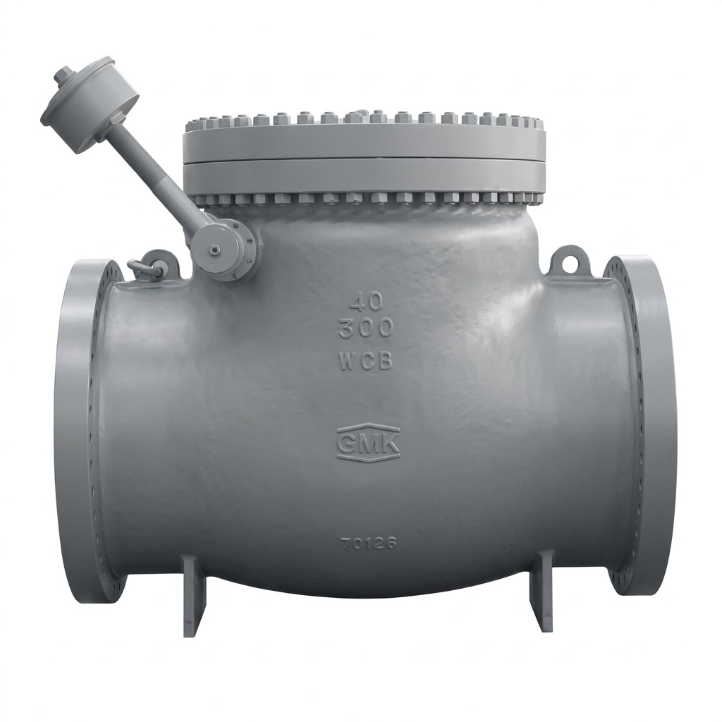 Counterweight Swing Check Valve with external counterweight lever