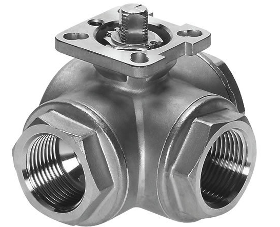 three way thread ball valve