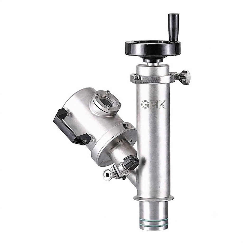 Vacuum Sampling Valve with Pneumatic Cylinder made from SS316 stainless steel for vacuum sampling applications