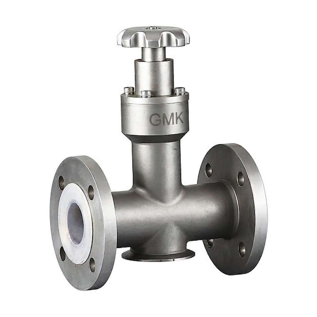 In-Line Sampling Valve stainless steel SS304 SS316 pipeline sampling system GMK VALVE