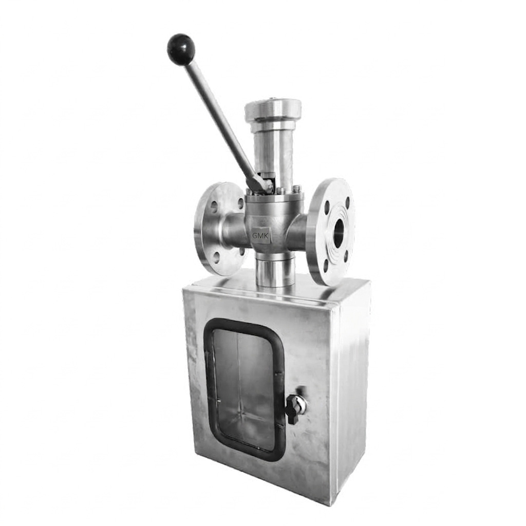 Protective Needle Core Sampling Valve by GMK VALVE for safe industrial sampling