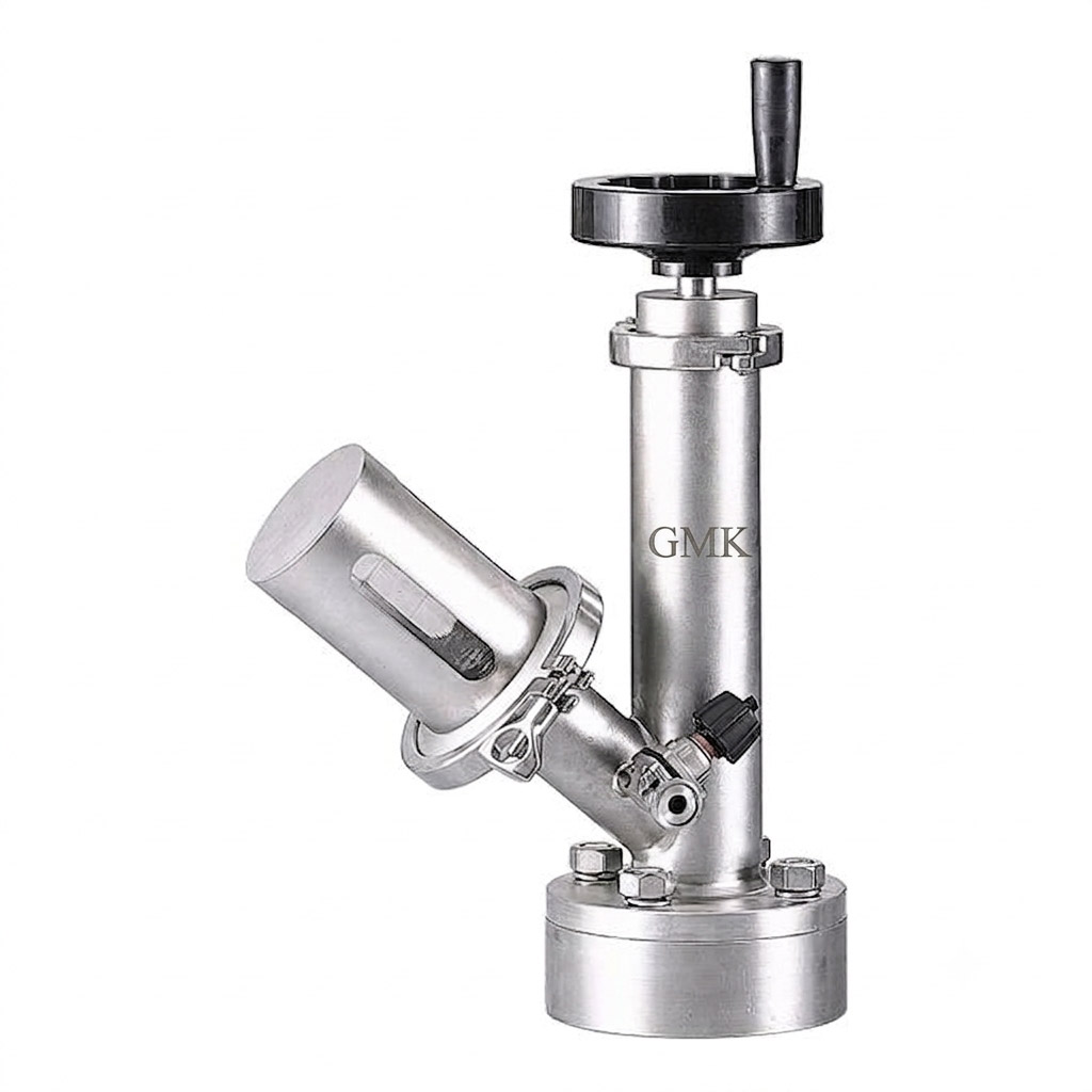 Vacuum Sampling Valve with Flanged Connection made of SS304 SS316 for vacuum and sanitary sampling systems